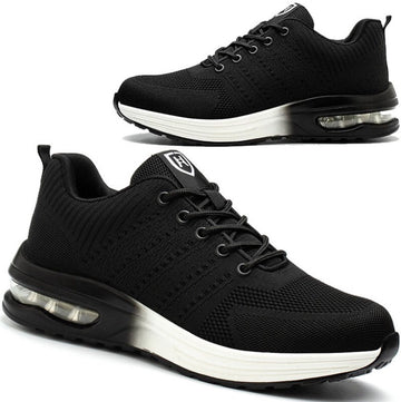 Schoenen met stalen neus voor heren Dames Lichtgewicht comfortabele werkschoenen Onverwoestbare antislip veiligheidsschoenen met luchtkussen, veiligheidsschoenen, sportschoenen