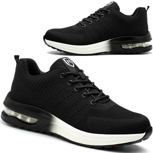 Steel Toe Shoes for Men Women Lightweight Comfortable Work Shoes Indestructible Anti-slip Safety Shoes with Air Cushion, Safety Trainers, Sports Shoes