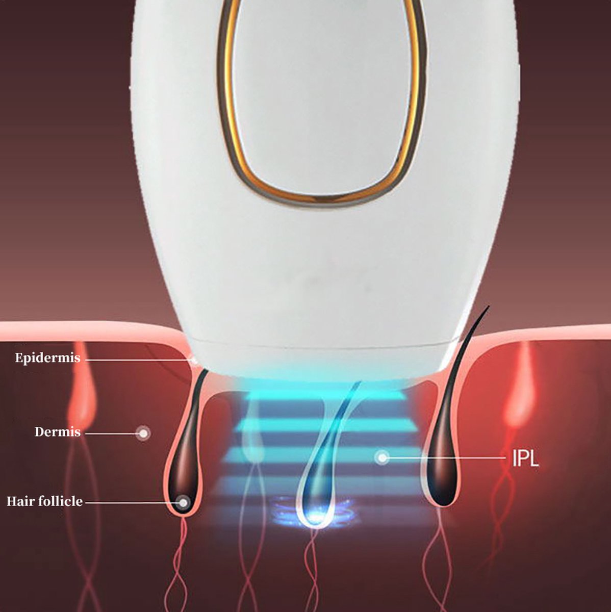 Laser Ontharingsapparaat Incl. Scheermes & UV-Zonnebril - Epileerapparaat Dames - Epilator - IPL Ontharingsapparaten - Roze
