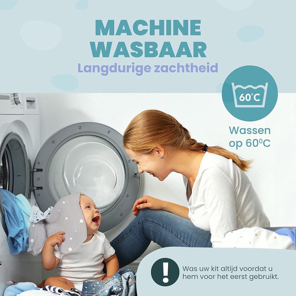 Hoeslaken Set voor Co-sleeper - Waterdichte Matrashoes - 3-in-1 - 50x83 cm - Wiegjes Ledikanten - Meisje Jongen - Grijs Patroon Co-sleeper