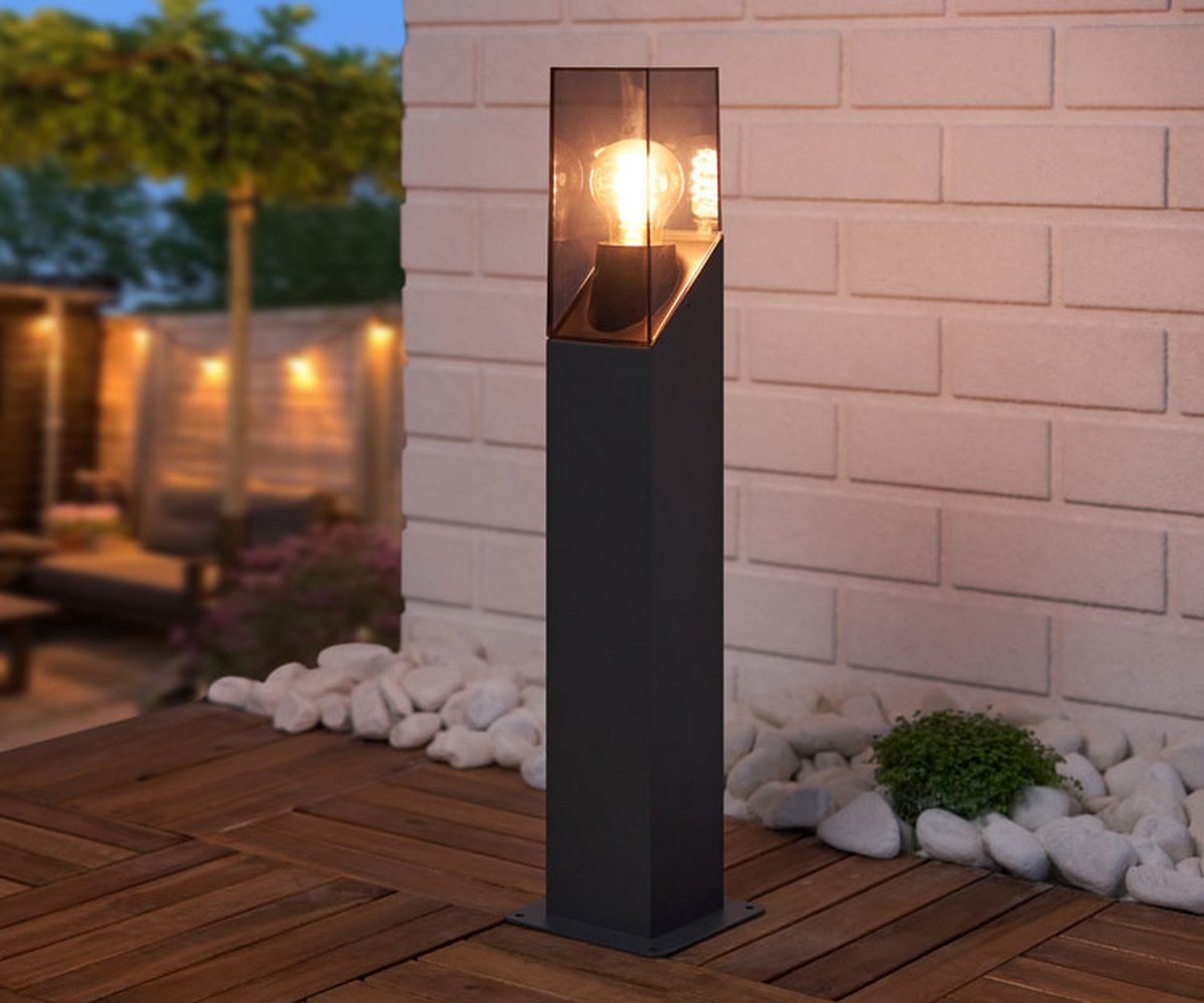 Industriële staande buitenlamp Jet - antraciet