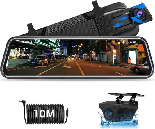 Dashcam - Beveiliging - Universele Pasvorm - Met Achteruitkijkfunctie - Scherm - Autocamera