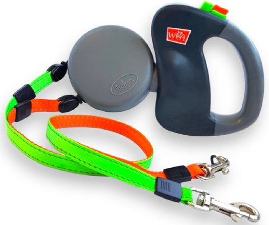Dual Dog Leash For Two Dogs - Grey - Up to 22 kg (per dog) - 300 cm