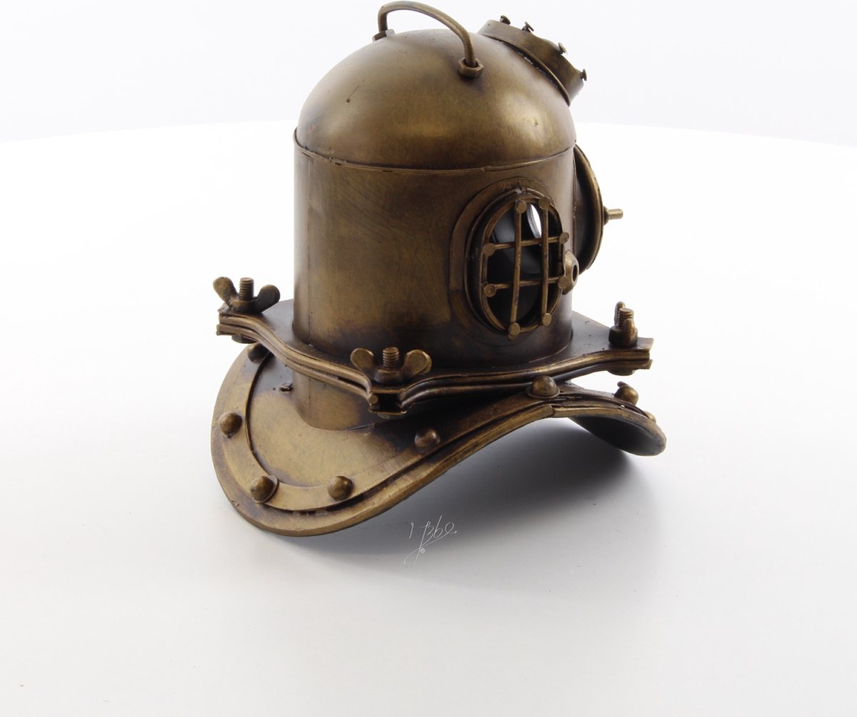 Diving Helmet - Miniature Model - Classic Diving Helmet - Tin Metal - Deep Sea Diving Helmet - Decoration - 17x15x18