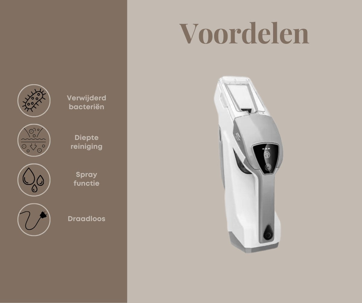 LouLou - Vlekkenreiniger - Tapijtreiniger - 2024 Model - Bankreiniger - Draadloze stofzuiger - Stoomreinigers - Textielreiniger - Matrasreiniger - Bankreinigingsmachine - Meubelreiniger - Handstoomreiniger - Handstofzuiger -