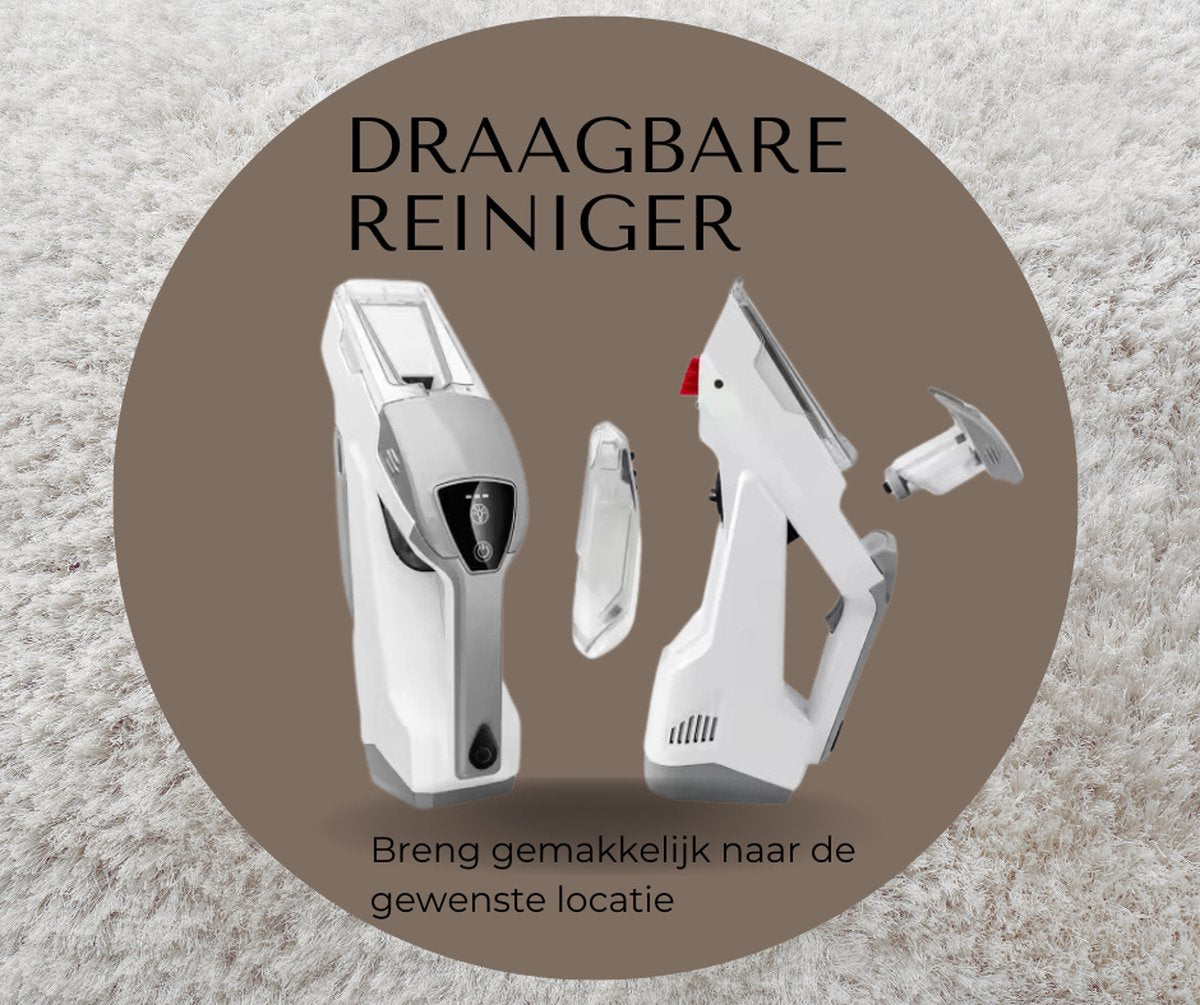 LouLou - Vlekkenreiniger - Tapijtreiniger - 2024 Model - Bankreiniger - Draadloze stofzuiger - Stoomreinigers - Textielreiniger - Matrasreiniger - Bankreinigingsmachine - Meubelreiniger - Handstoomreiniger - Handstofzuiger -