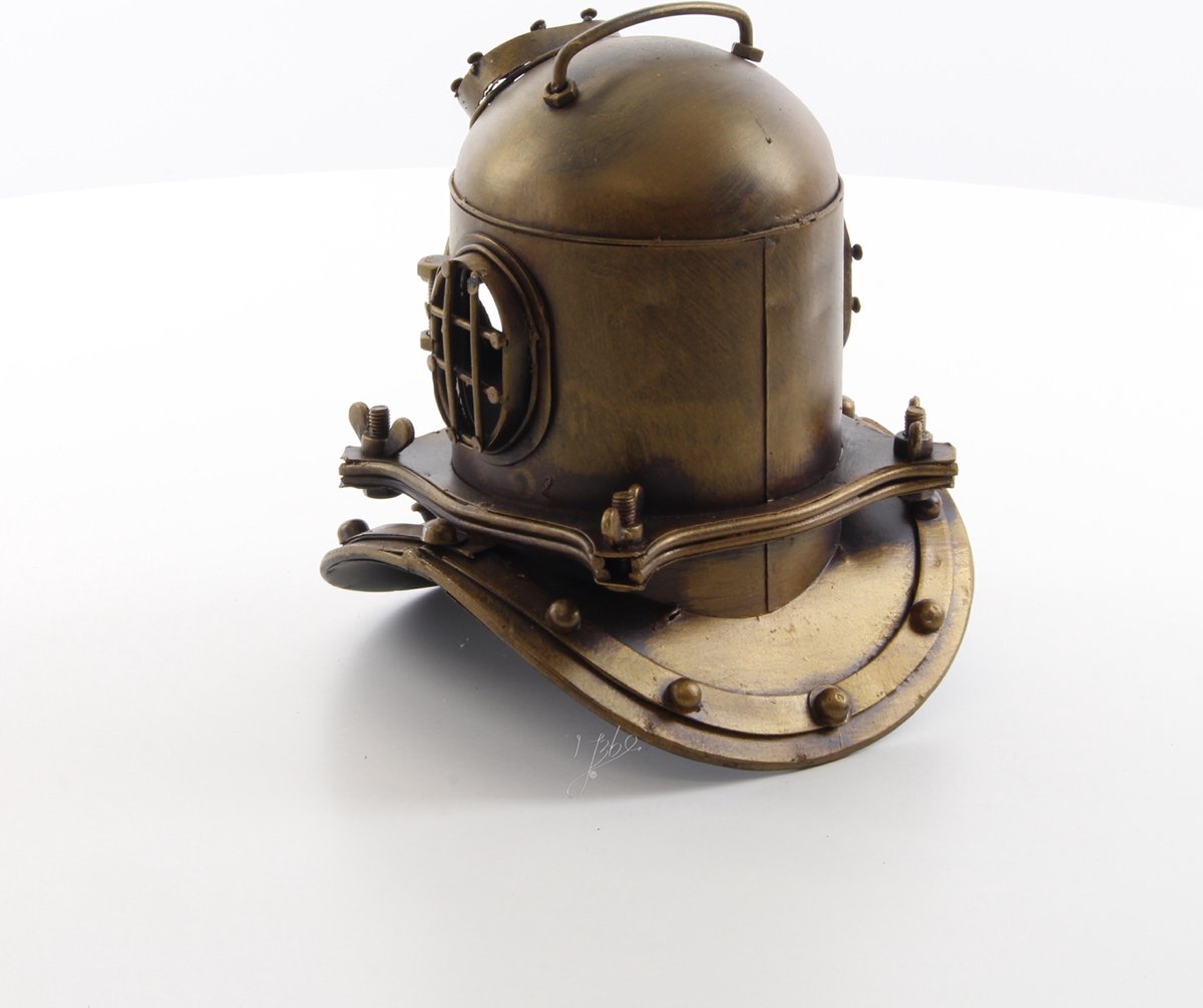Diving Helmet - Miniature Model - Classic Diving Helmet - Tin Metal - Deep Sea Diving Helmet - Decoration - 17x15x18