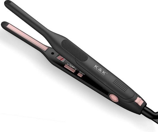 Mini Stijltang Voor Kort Haar, 2-in-1 Glad en Krullend, Met Instelbare Temperatuur 50 ℃ - 230 ℃