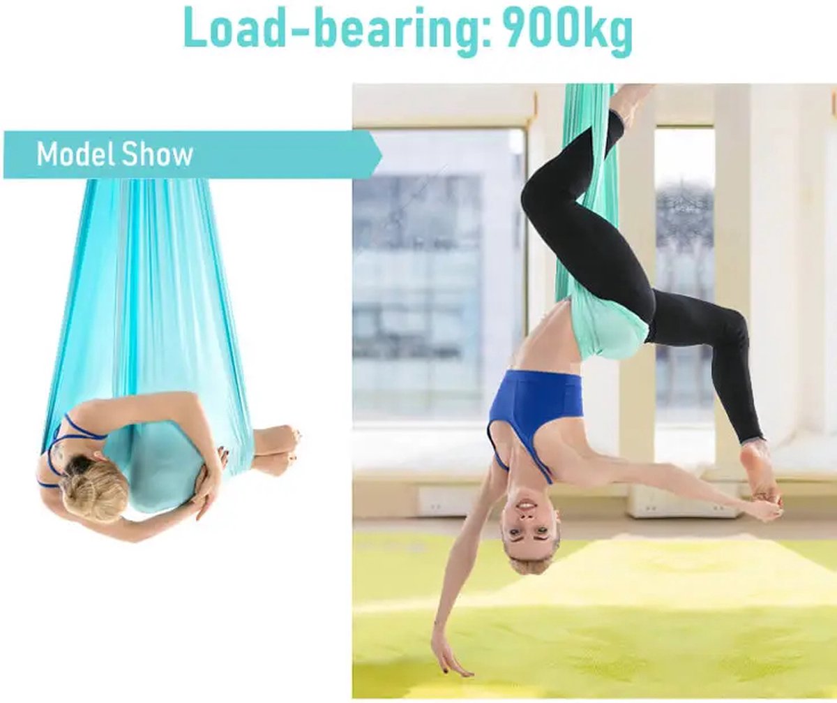 Hammock - Yoga Hammock - Yoga Cloth - Yoga Swing - Aerial Yoga - Aerial Hammock - Anti-Gravity - Gymnastics - For inversions - Green