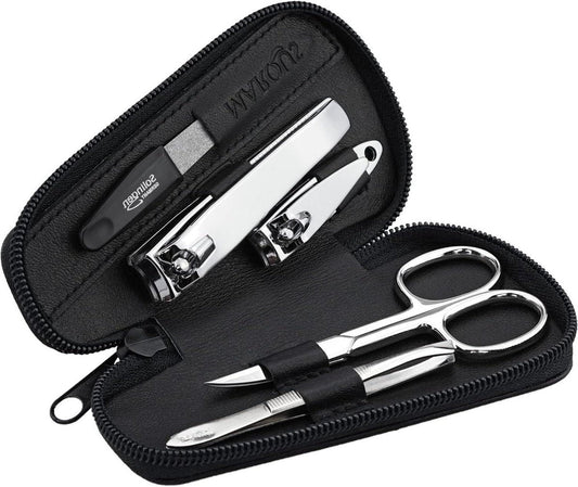 Manicureset nagelset voor mannen en vrouwen, 5-delig - vijl uit Solingen - necessaire - reizen
