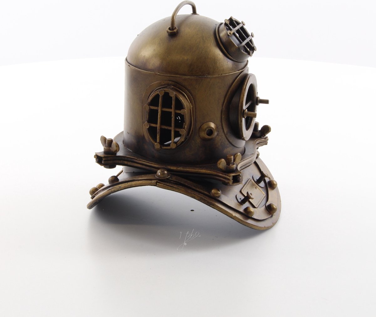 Diving Helmet - Miniature Model - Classic Diving Helmet - Tin Metal - Deep Sea Diving Helmet - Decoration - 17x15x18