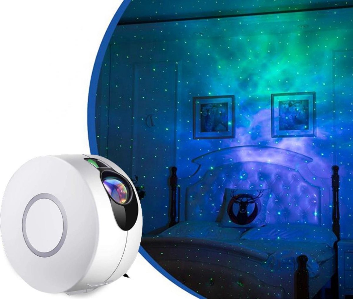 Sterren Projector - Projectielamp - Galaxy Projector - Sterrenprojector - Nachtlamp - Sterrenhemel - LED Lamp - Wit