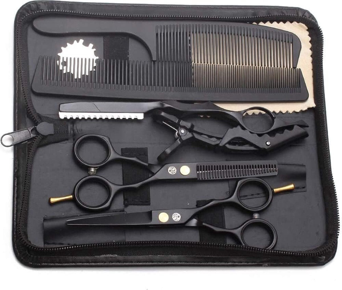 Hairdressing Set - Hair Scissors - Hairdressing Scissor Set - Hairdressing Cape - Complete Hairdressing Set