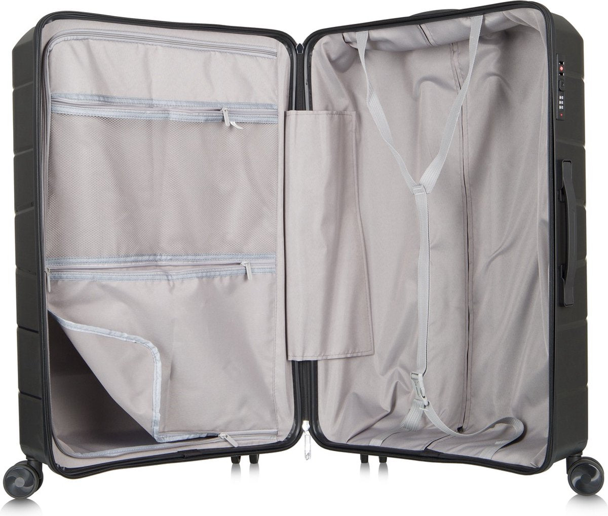 Traveller Set 2xL Reiskoffers 28' - 93L - Lichtgewicht Harde Koffers - Lichtbruin - Met Ingebouwd TSA Slot - Perfect voor Lange Vakanties