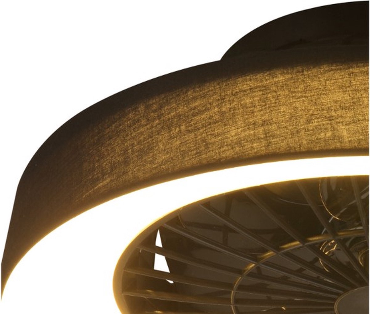 Ceiling fan Mayra with adjustable colour temperature and star effect