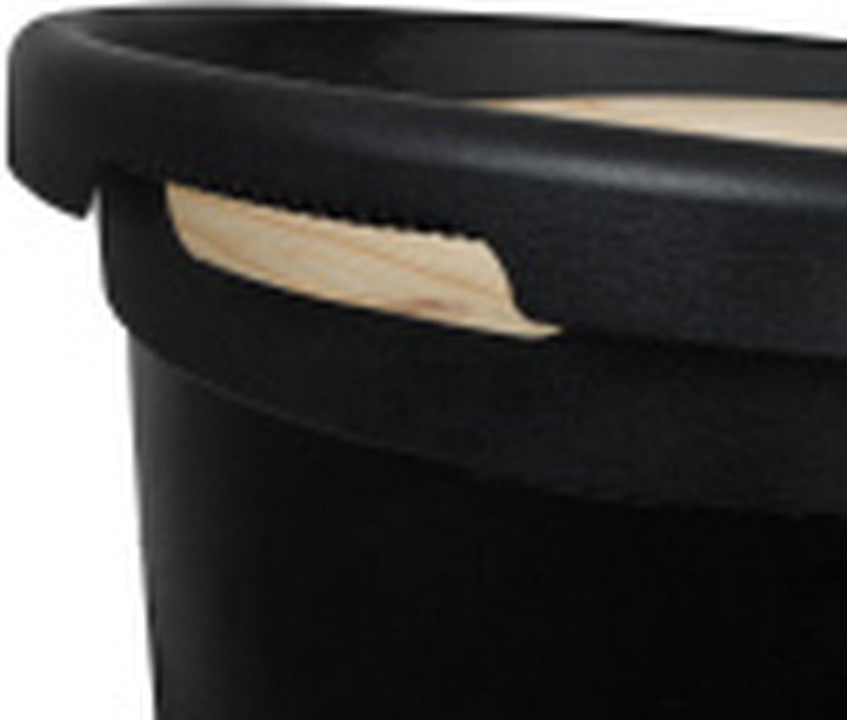 Houtpellets Opslag met deksel - 38 liter - 25 kg - 60,5 cm Hoog - Opslagton - Palletbak - Kunststof