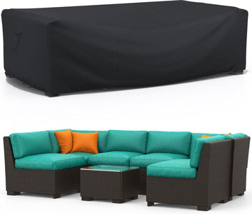 Afdekking voor Tuinmeubelen - 213x132x74 cm - Waterdicht - 600D Oxford Weefsel - Afdekhoes - UV Bestendig - Loungeset - Beschermhoes - Afdekzeil - Tuinset - Tuinmeubel - Zwart