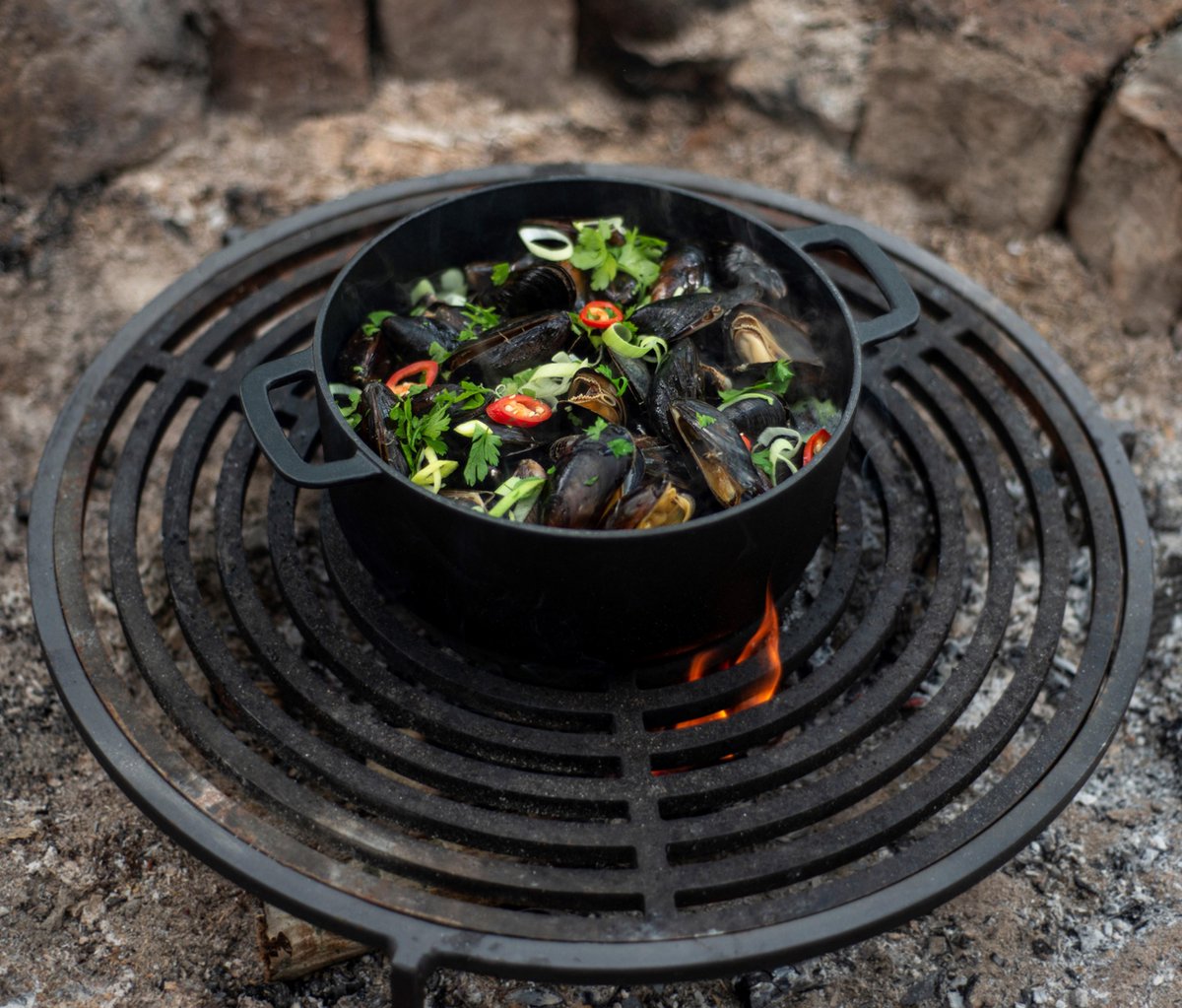 Combekk Sous Chef gietijzeren braadpan - 24cm - zwart