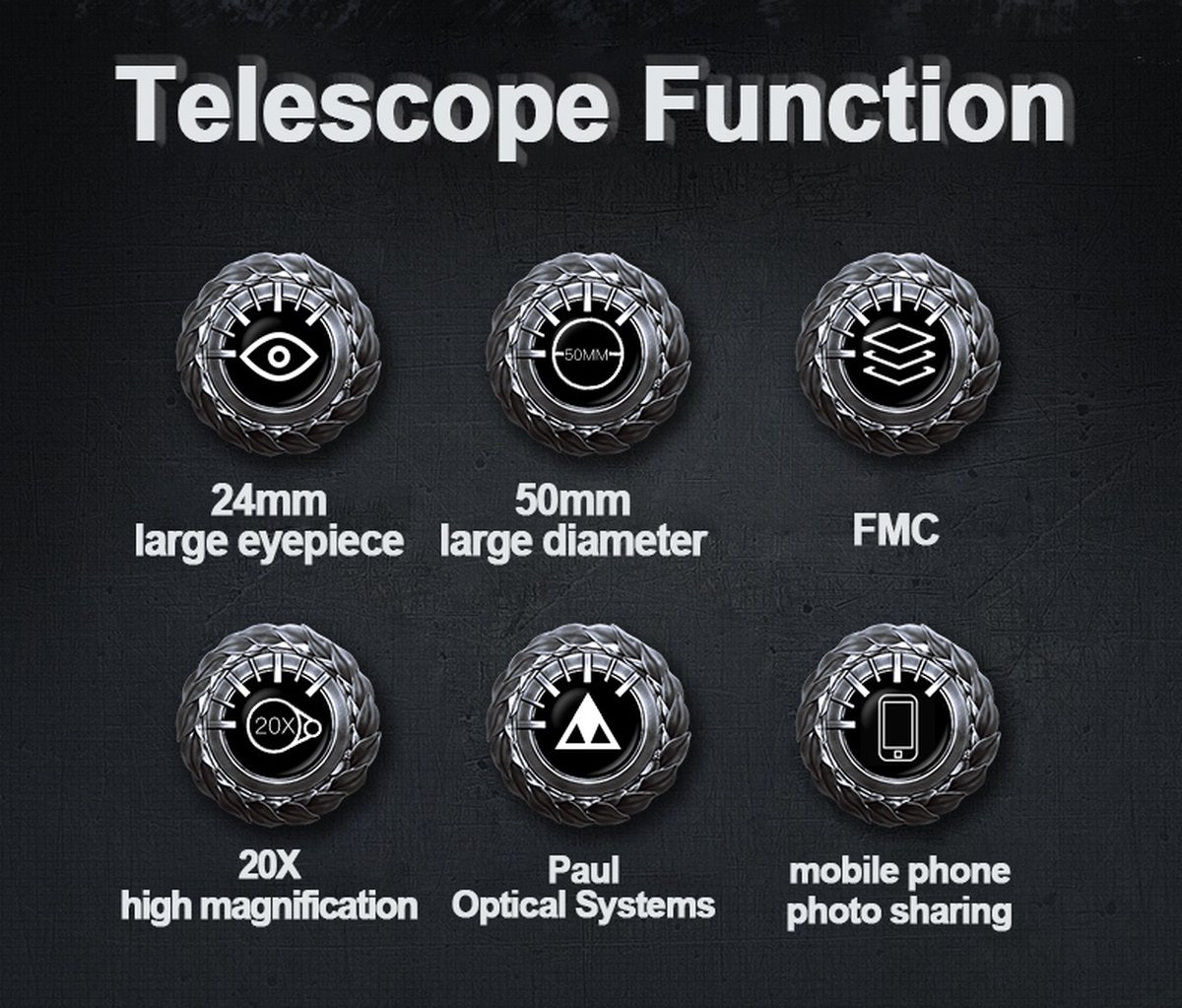 20X50 Militaire HD Zoom Krachtige Verrekijker Lange Afstand Telescoop Professionele Monoculair Weinig Licht Nachtzicht Voor Jacht Optische HD Glazen Lens Weinig Licht Nachtzicht Jacht Draagbare Nachtkijker