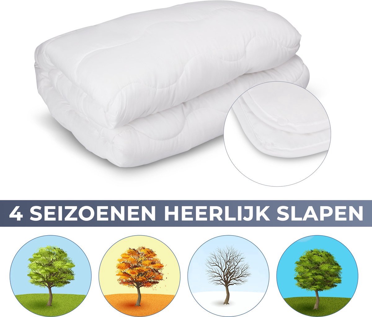 Hotel Dekbed Portofino Royal 4 Seizoenen Dekbed 240 x 220 – Zomer- & Winterdekbed - Tweepersoons Dekbed - Hotel Dekbed voor Tweepersoons