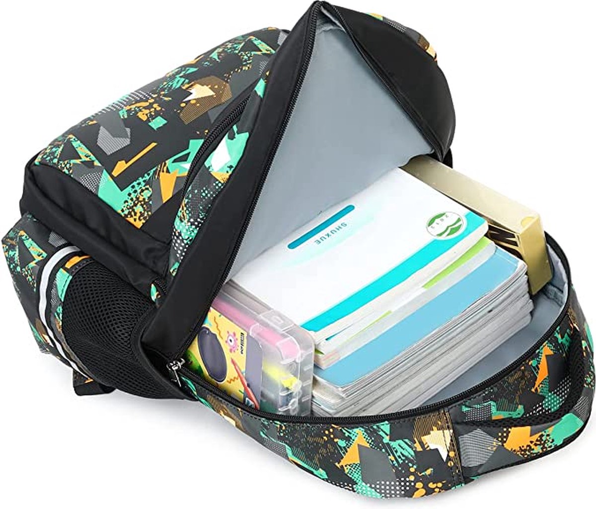 Jongens rugzak student schooltas duurzaam grote stevige reisrugzak waterdicht