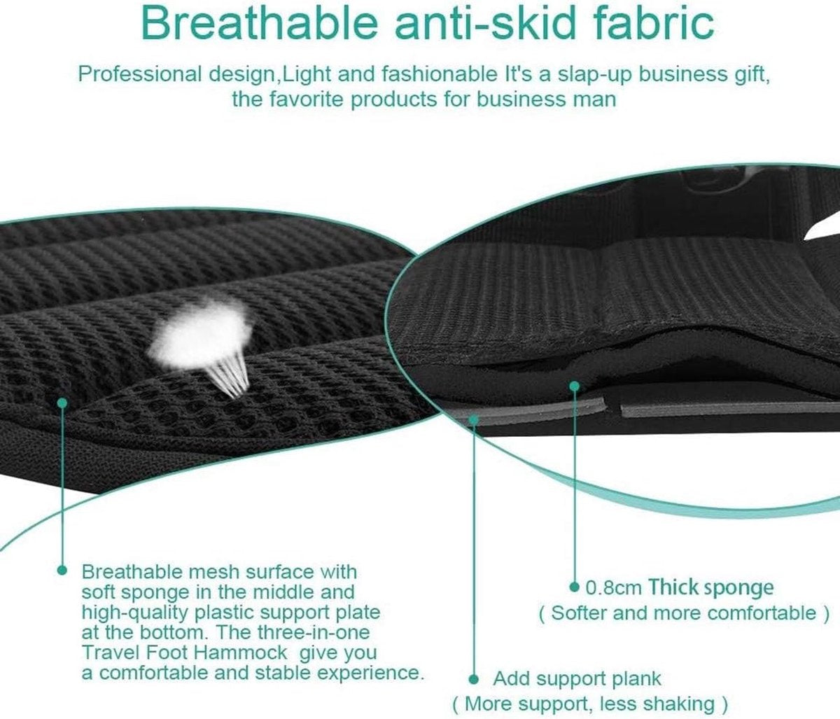 Foot Hammock Airplane - Travel Footrest - Travel Accessory - Comfortable - Airplane Comfort