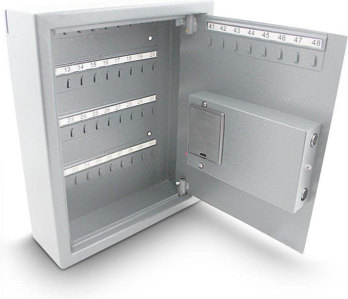 Electronic Key Safe - 48 Key Hooks - Light Grey