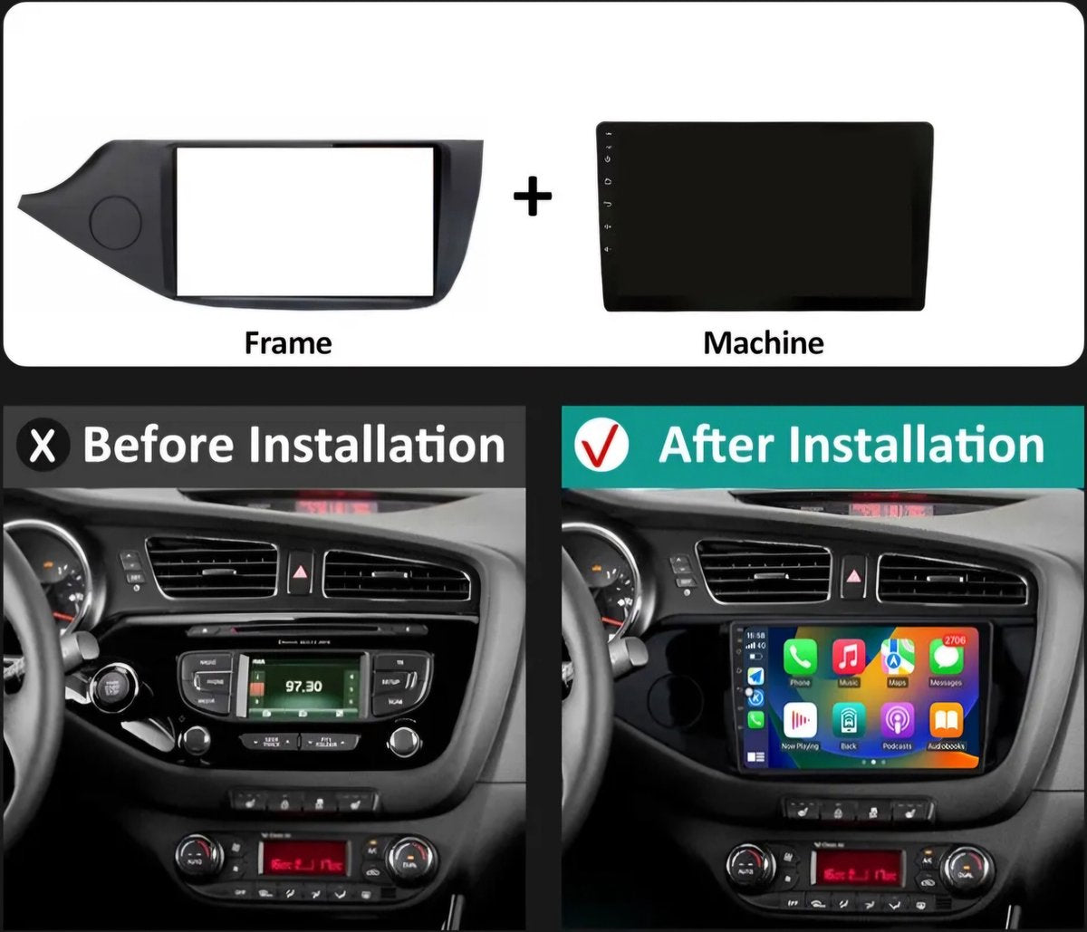 Kia Cee'd | 2012 - 2018 | Carplay & Android auto | 2GB & 32GB | Autoradio met navigatie | Radioscherm | 2012 2013 2014 2015 2016 2017 2018 | ceed cee d
