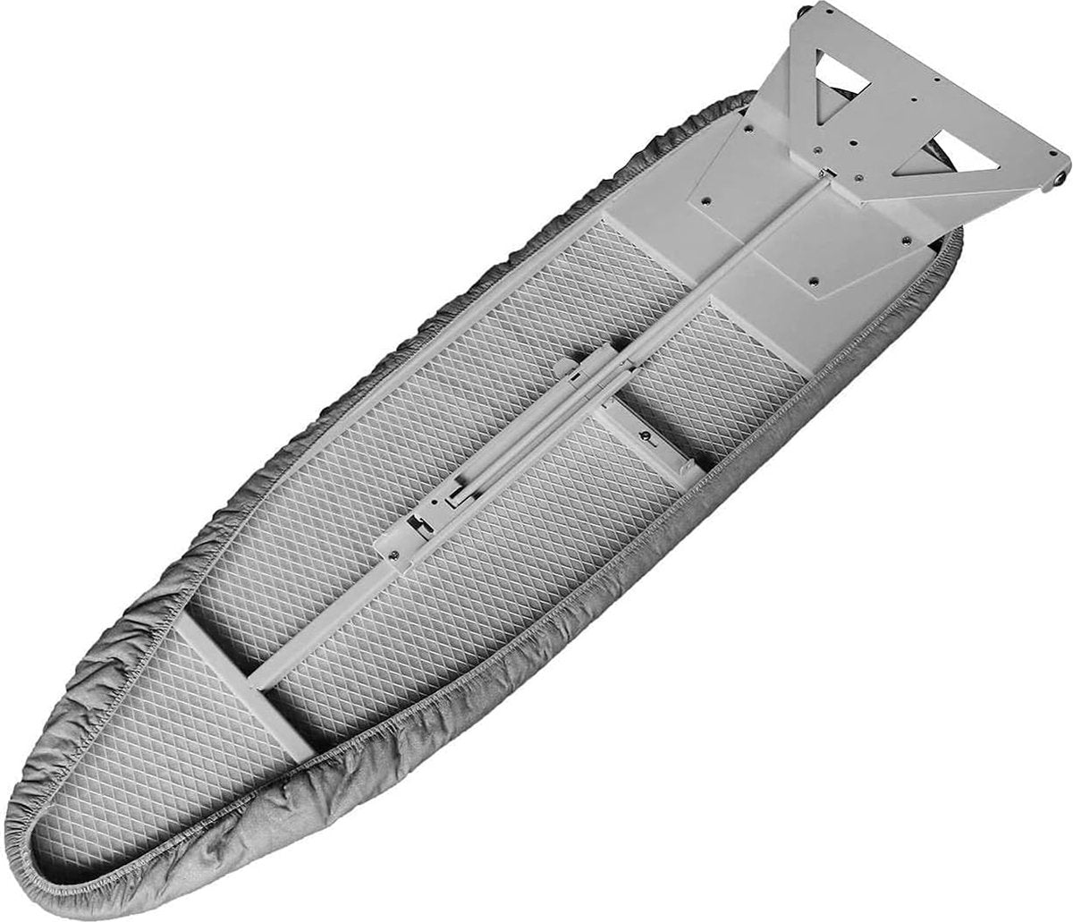 Strijkplank, wandmontage, inklapbare strijkplank, 90 graden draaibaar, wandstrijkplank, inklapbaar, met katoenen overtrek, ruimtebesparend, hittebestendig, 1070 mm x 300 mm x 35 mm