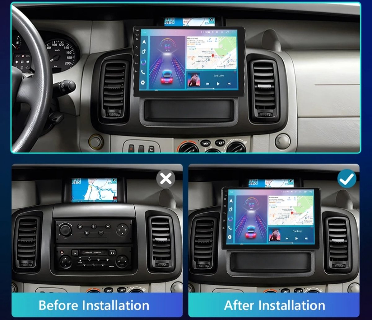 Opel Vivaro A / Renault Trafic 2 / Nissan Primastar | 2009 - 2014 | Autoradio met Navigatie | 2GB & 32GB | Carplay & Android Auto | radioscherm | 2009 2010 2011 2012 2013 2014 | x83