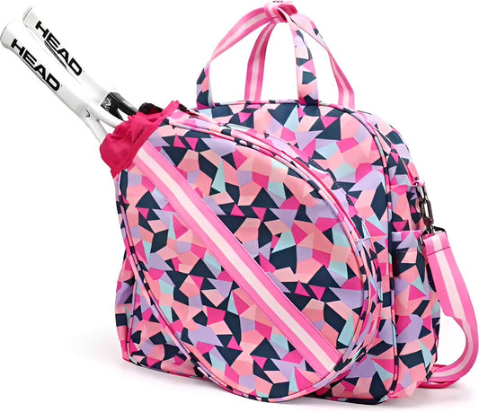 E-Shop4u - Tennistas - Tennis & Badminton Racketsporttas Dames - Eén Schouder - Schoenentas - Trekkoord - 40x13x38cm - Pickleball - Squash - Padel - Tennistas - Lavendel