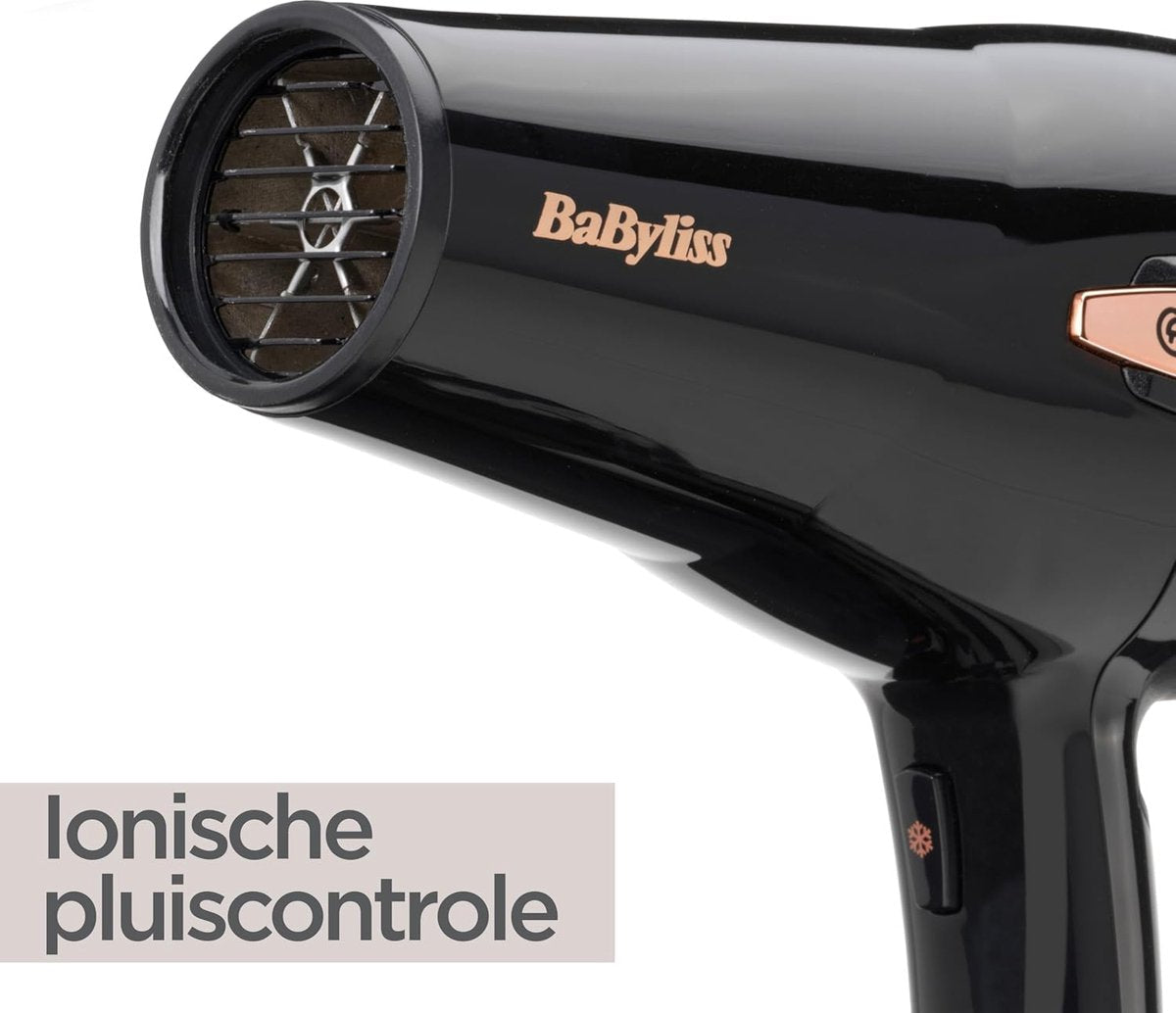 föhn - met ionische anti-frizz functie - 2000W - krullen - intrekbaar snoer - 3 temperatuurinstellingen - 2 snelheden - koelfunctie - zwart -