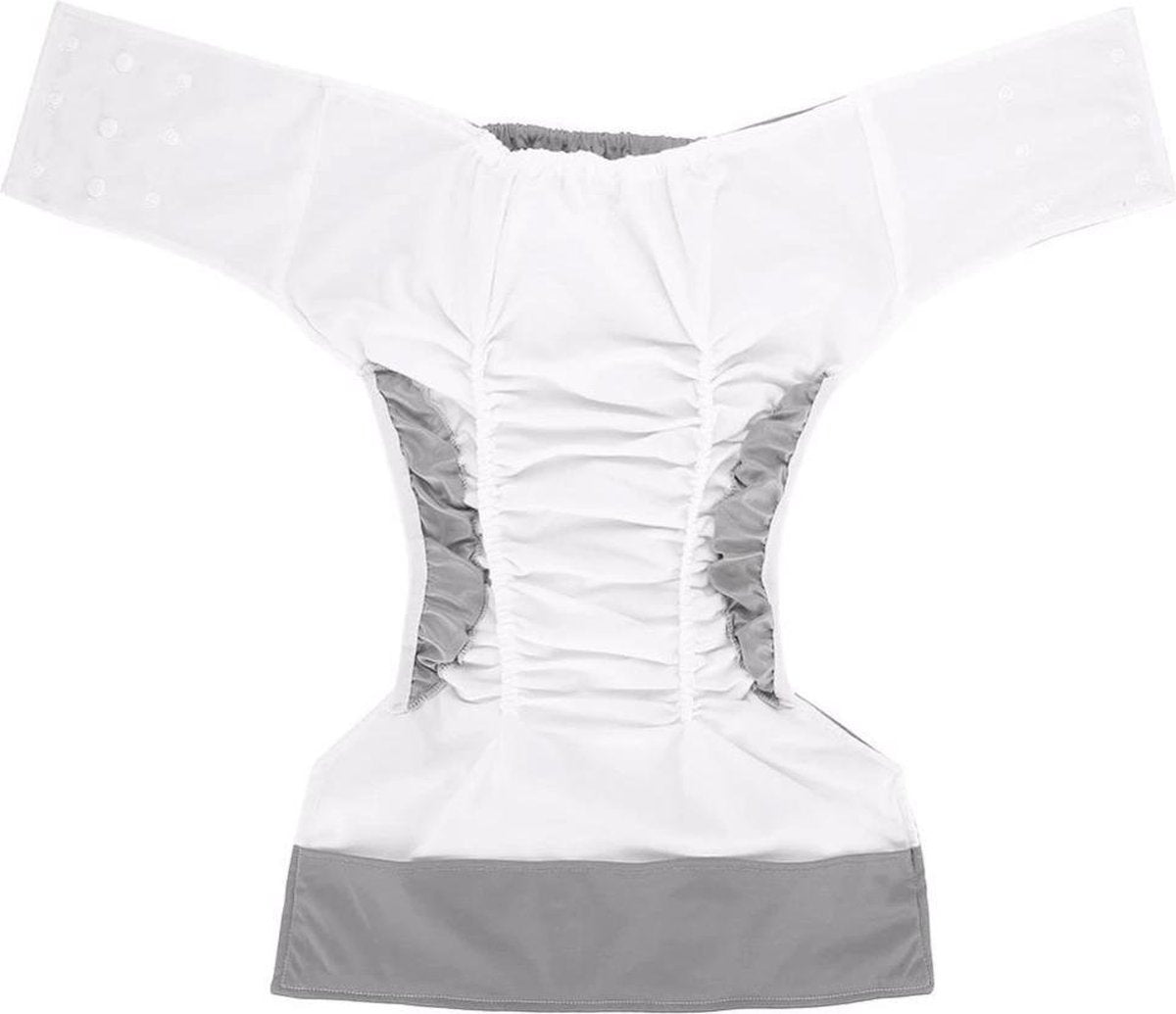 Washable adult incontinence diaper with XL insert - adjustable for different sizes