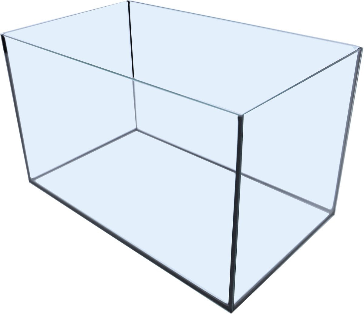 Glazen Aquarium - Aquarium - Gelijmd - Zwart - 50x30x30cm