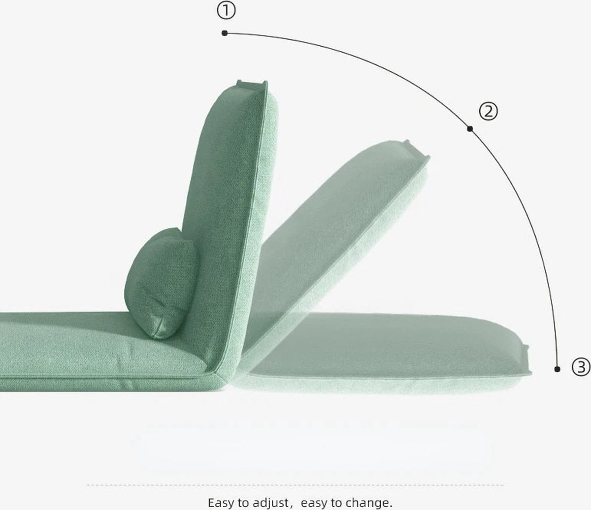 Luxury Sleeping Armchair Blue - Foldable with cushion - Armchair - Lounge chair - Chair bed - Small sofa bed - Small sleeper sofa - Guest bed - Guest chair - Lounge - Bedroom - Living room - Nursery - Trendy