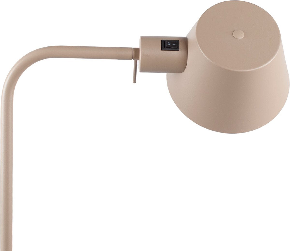 Minimalist adjustable reading lamp | 1 light | sand / beige color | metal | 140 cm high | dining room / living room | floor lamp | standard lamp | modern / Scandinavian | practical design