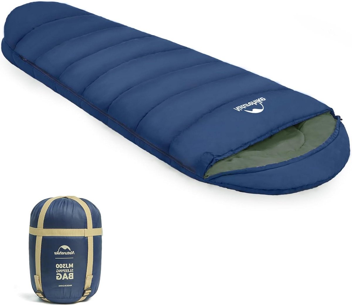 Mummie slaapzak met capuchon 300GSM - Lichtgewicht compact voor één persoon - Slaapzak 4 ℃ Zomer Winter - Geweldig voor volwassenen en kinderen - Wandelen reizen