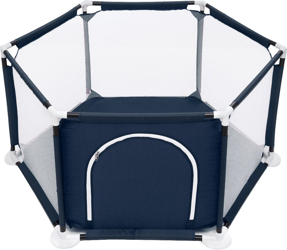 Grondbox Baby - Speelbox - 140x140x65cm - Zeshoek - Navy