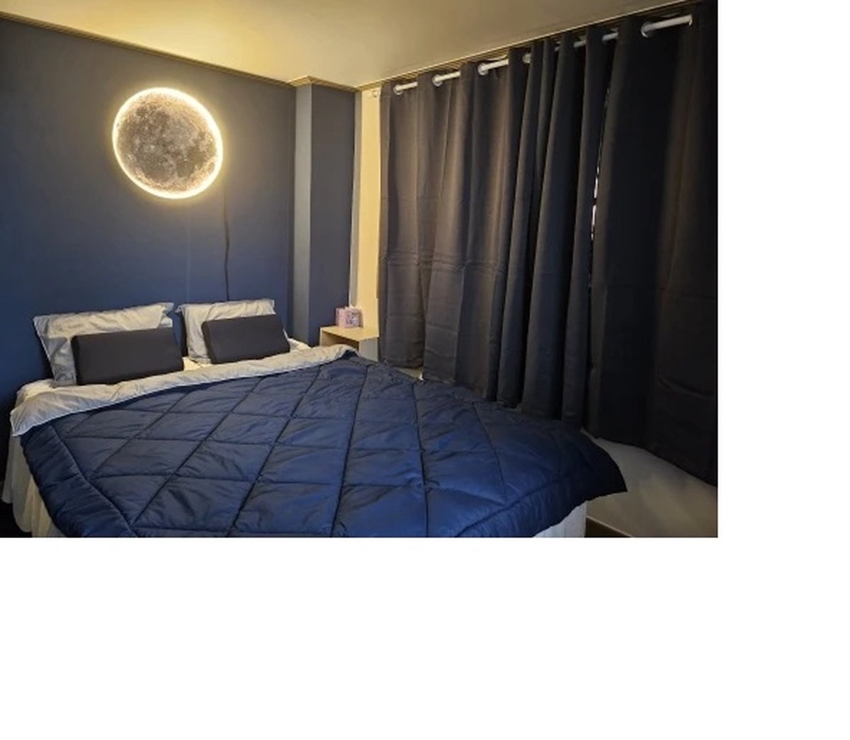 Iralan - Maan Wandlamp - Ø 60 cm - Dimbaar Met Afstandsbediening - Slaapkamerlamp - Woonkamerlamp - Moderne lamp - Led Lamp - Led Plafond Lamp
