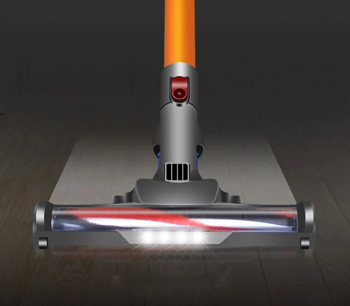 MazrekuHome® Bagless Vacuum Cleaner - Cordless Vacuum Cleaner - Powerful Suction with Dual Motor and LED Lighting