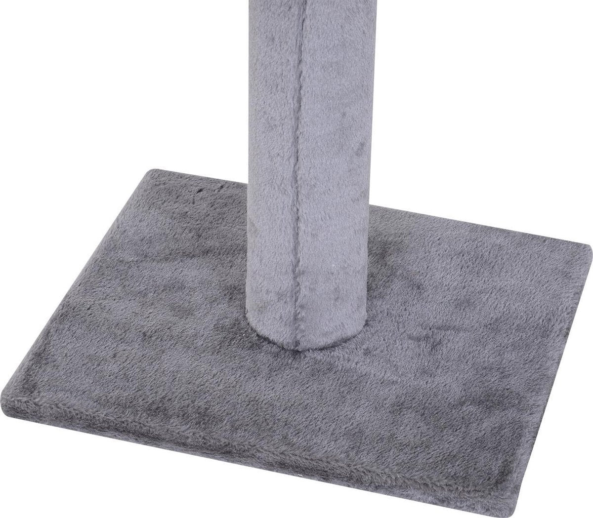 Krabpaal - In hoogte verstelbaar - Krabpaal voor Katten - Krabpaal - Kattenspeeltjes - Katten - Grijs - 40x30x (230–260) cm
