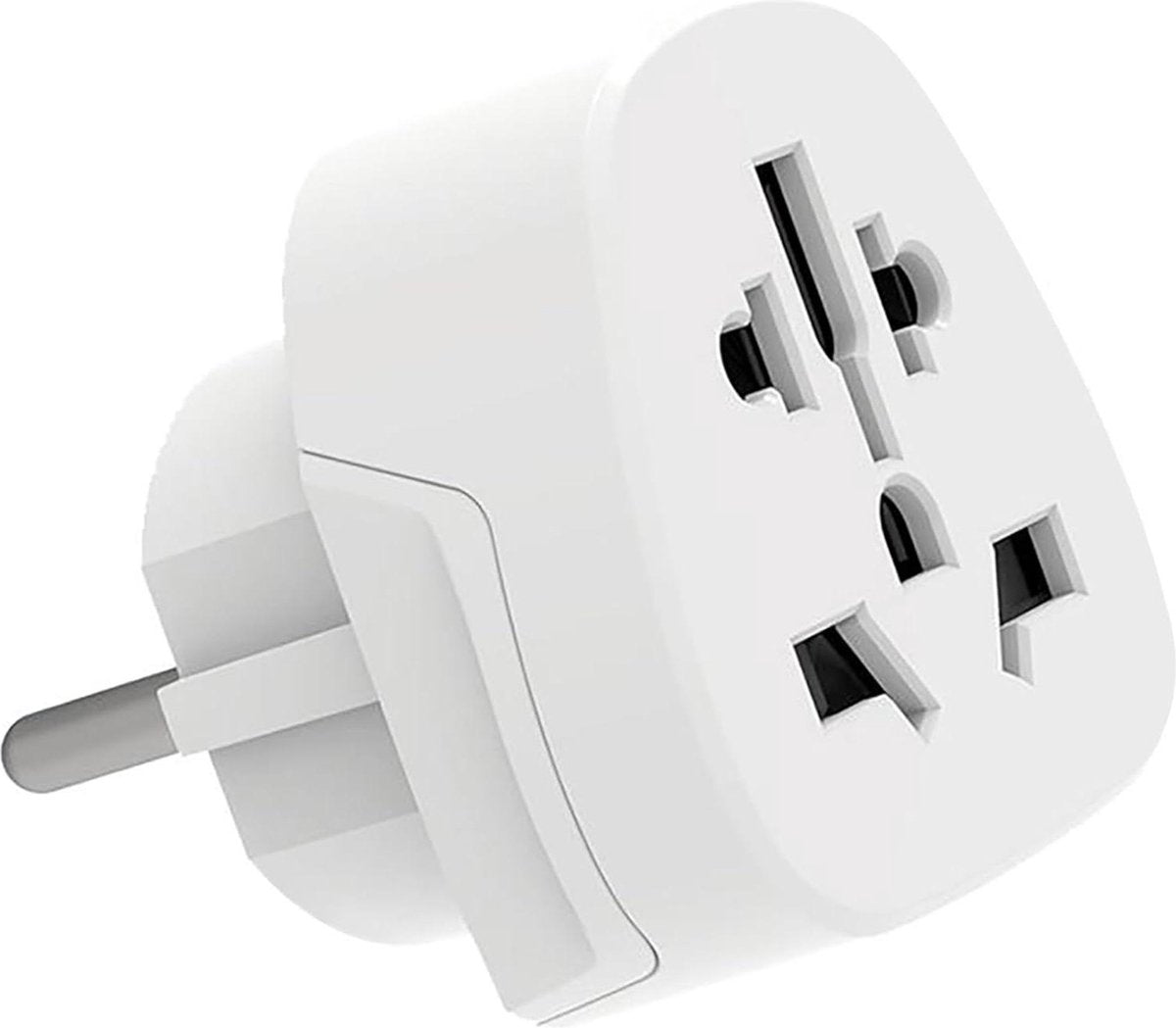 Ewent Universal World Europe Travel Adapter - USA-UK-AUS-China-Switzerland to Schuko Socket (IT-ES-DE-EU) compact
