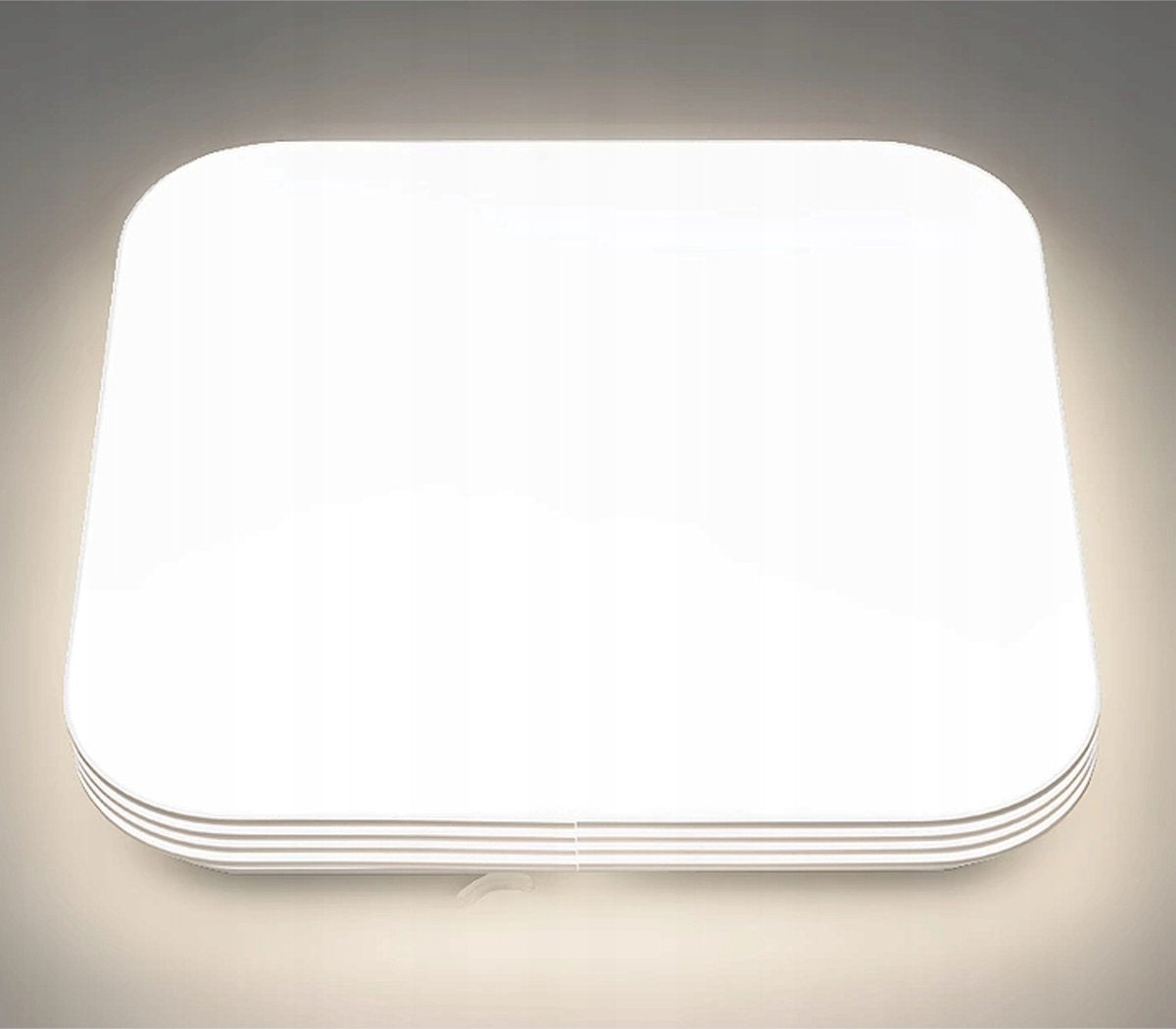 ADIS - LED Plafondlamp met Bewegingssensor - 28W - Daglicht Wit 4200K - 360° Detectiehoek - Opbouw - Vierkant - Wit/chroom - IP44