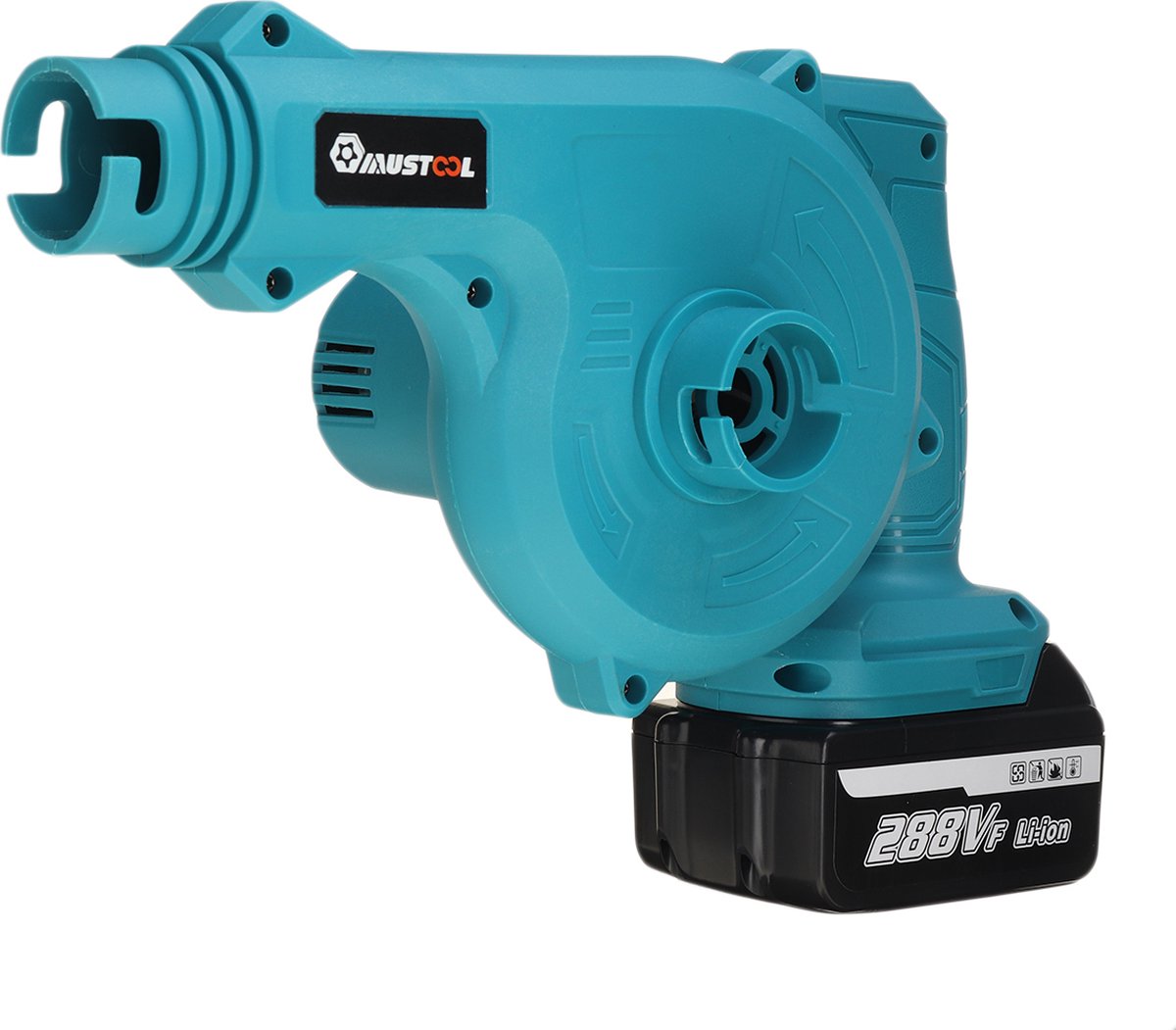 2-IN-1 Elektrische Bladblazer 18V Zuigfunctie Bladzuiger Met 2 Accu's