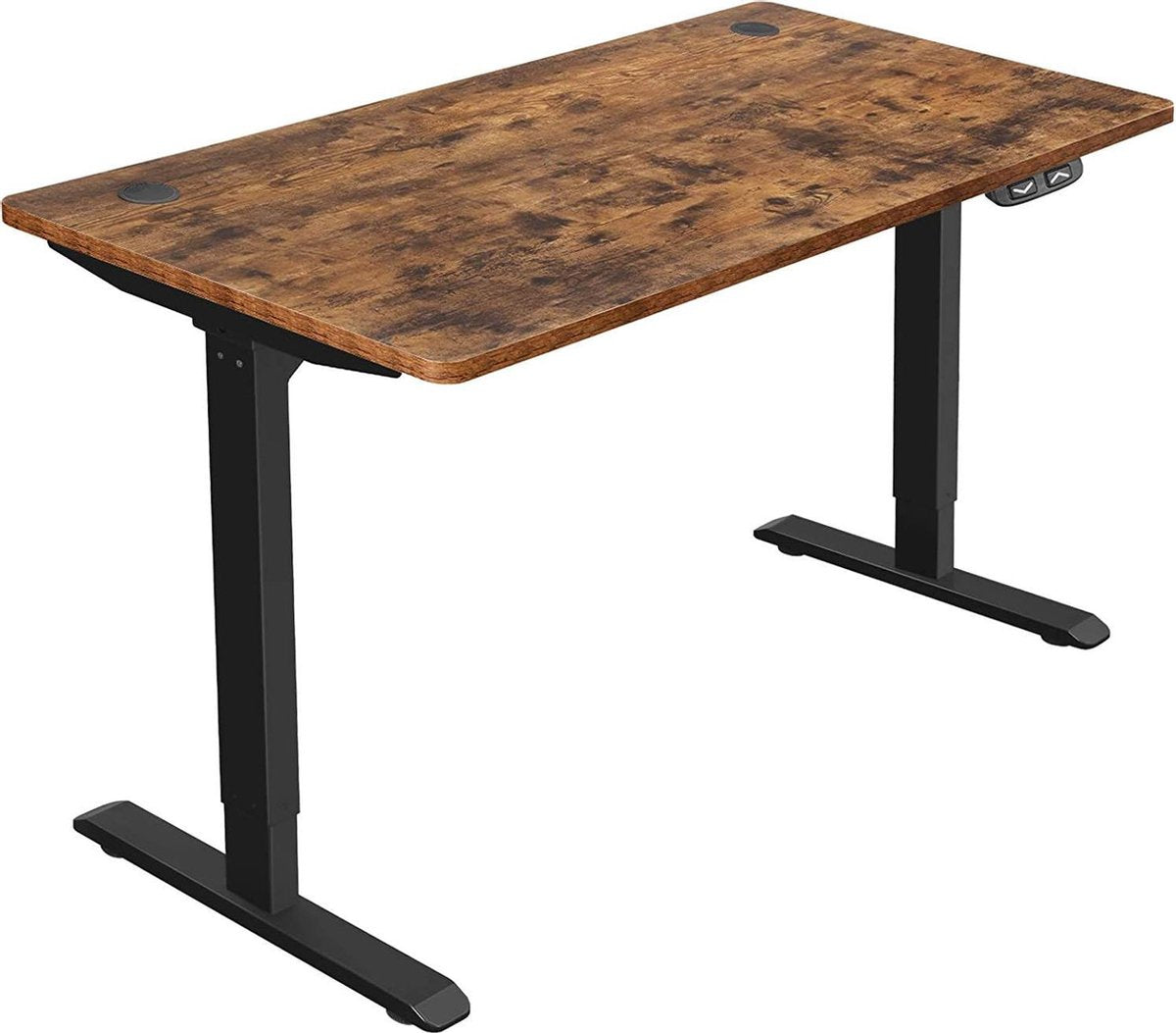 Zit-Stabureau - Elektrisch - Tafel - Hoogte en Lengte Verstelbaar - 140 x 70 x (73-114) cm - Vintage
