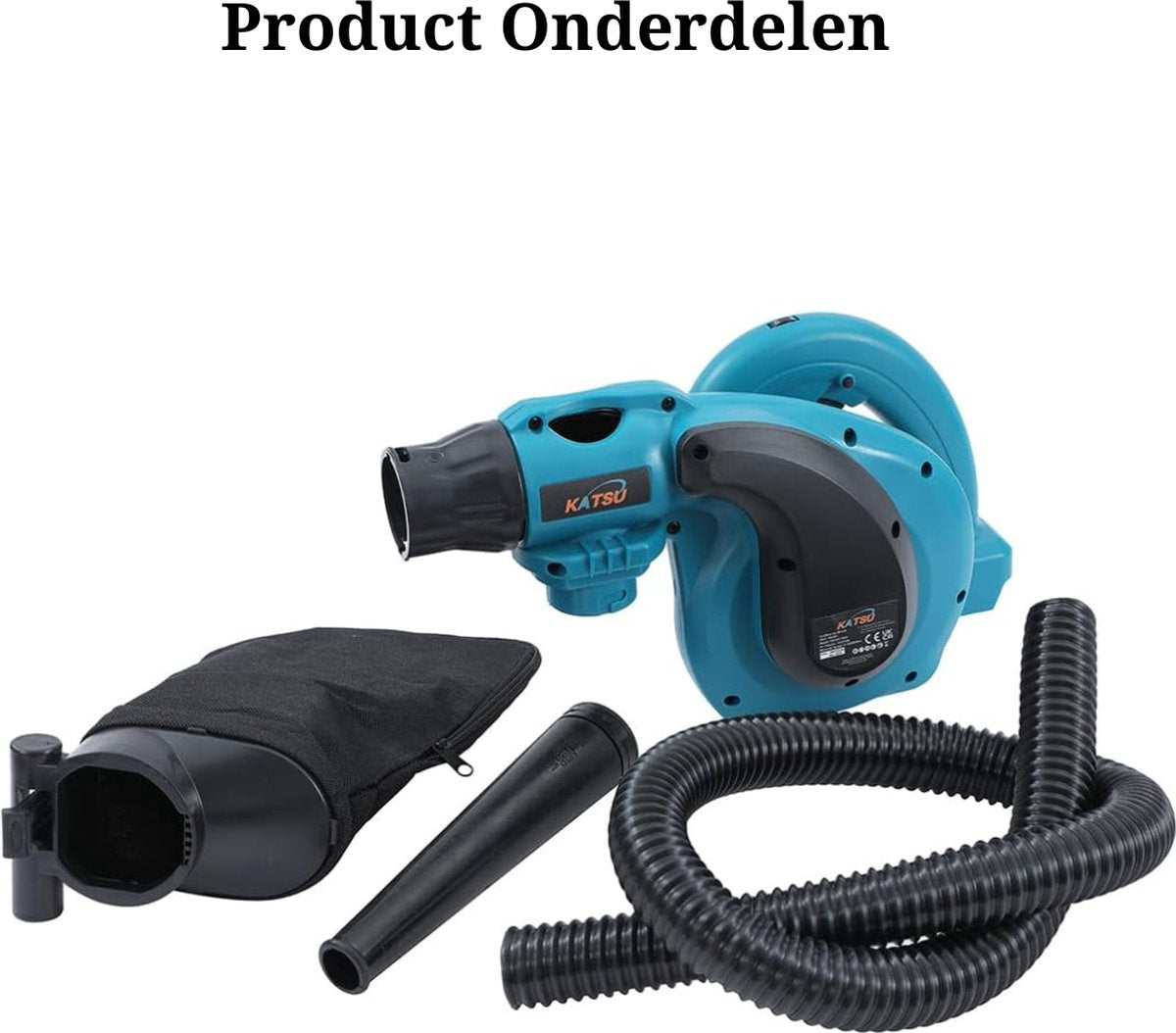 Draadloze Bladblazer - 21 V draadloze bladblazer-stofzuiger met 6 variabele snelheden voor bouw, huis, tuin, bladeren, autohoekstofzuiger, geen batterij en oplader