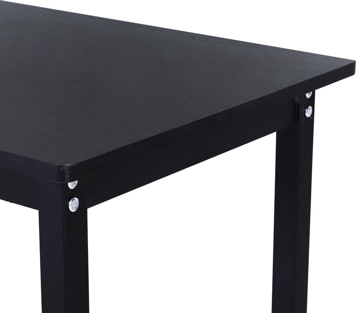 Hoekbureau - Bureau - Schrijftafel - Computerbureau - Bureautafel - Opbergruimte - 168 x 120 x 75cm - Zwart