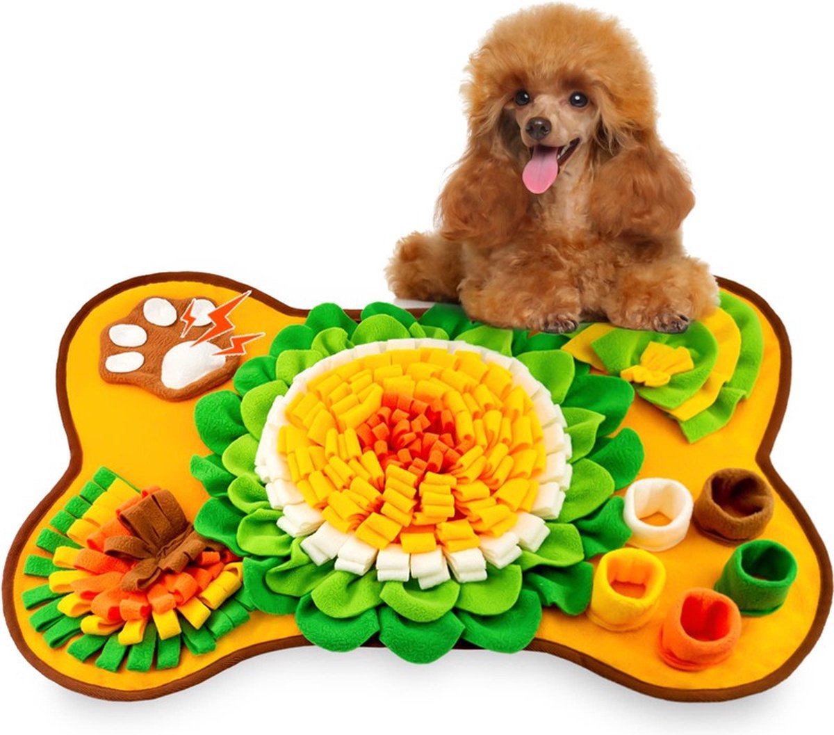 Benepaw Interactieve Hondenpuzzel Speelgoed Duurzame Huisdier Snuffelmat Puppy Training Trage Voeding Stimuleert Natuurlijk Foerageren