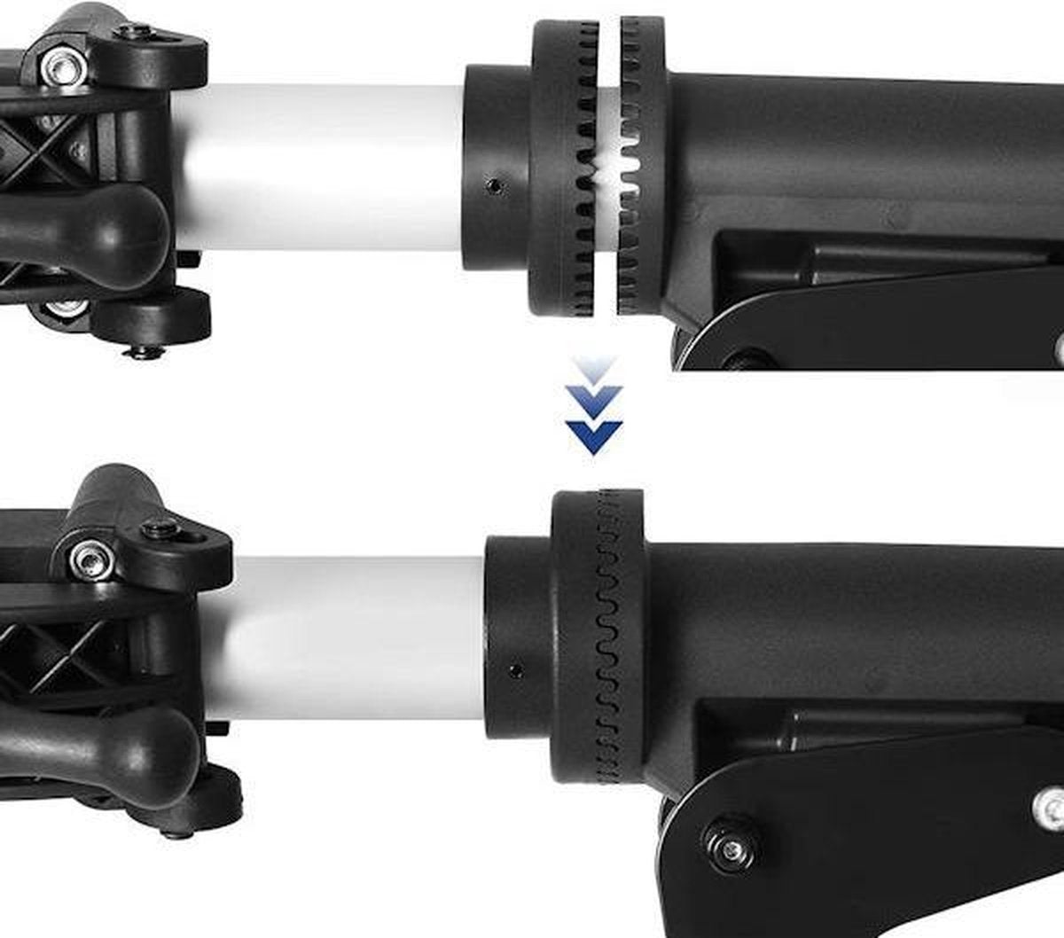 Decopatent® PRO Montagestandaard Fiets - 360° Draaibaar - Verstelbaar + Gereedschapsbakje - Fiets Montage reparatie standaard