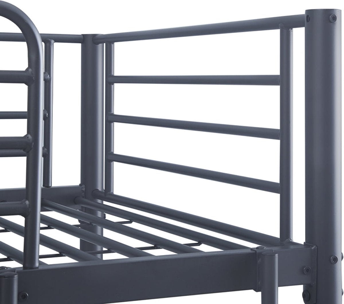 Bunk Bed Becky Dark Grey - Metal - 90x200cm - Height 162 cm